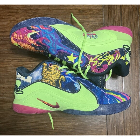 Nike LeBron XXII EP Bryce's World CLEAN/no box US 10 Green/Blue/Pink HV8451-400 - Picture 1 of 6